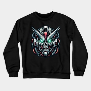 Biomech Skull S01 D69 Crewneck Sweatshirt